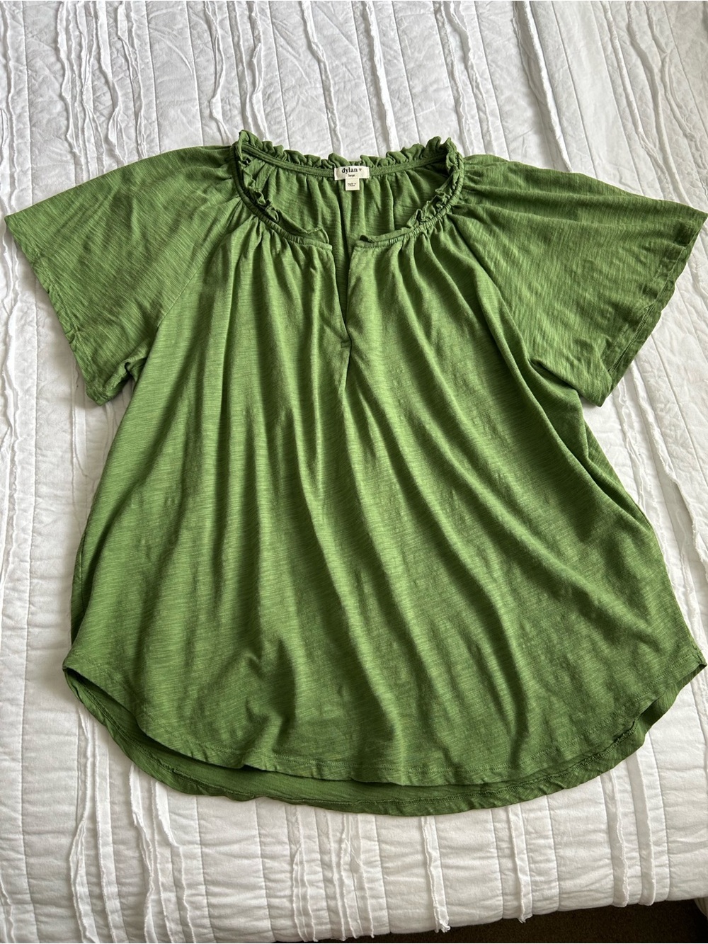 Dylan SS Ruffle Tee L - Picture 2 of 5